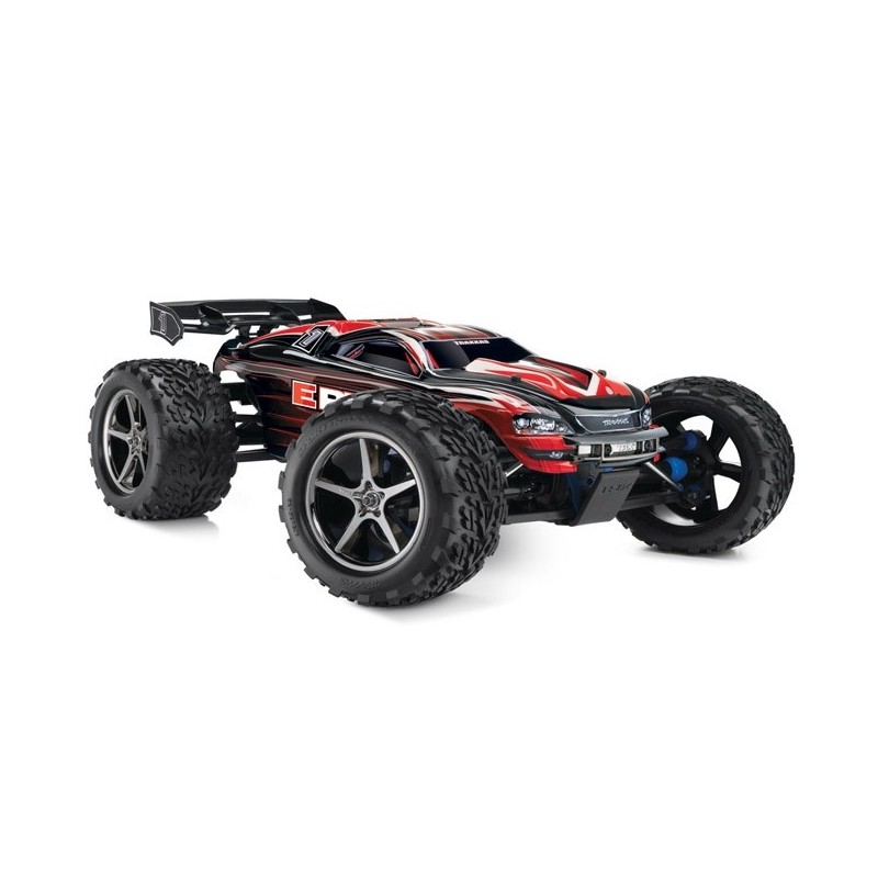 TRAXXAS Auto E-Revo VXL 1/16 Monster Truck + TSM (czerwony)