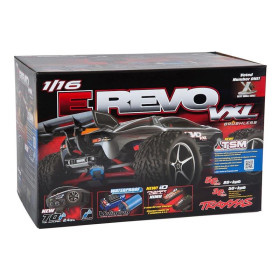 TRAXXAS Auto E-Revo VXL 1/16 Monster Truck + TSM (czerwony)