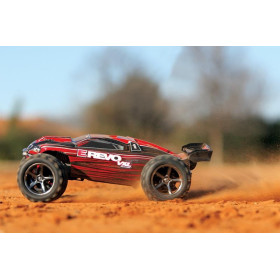 TRAXXAS Auto E-Revo VXL 1/16 Monster Truck + TSM (czerwony)