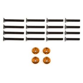 HPI RACING WHEEL WASHER (ORANGE/4pcs)