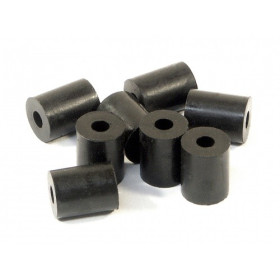 HPI RACING RUBBER TUBE 3 X 8 10MM (SHAPED/BLACK/8PCS)