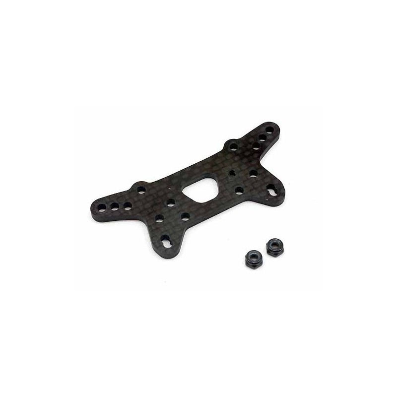 HPI RACING REAR SHOCK TOWER (WOVEN GRAPHITE/3.0mm)