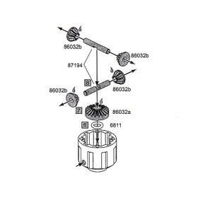 HPI RACING 4 BEVEL GEAR DIFFERENTIAL SET (ASSEMBLED/ SET)