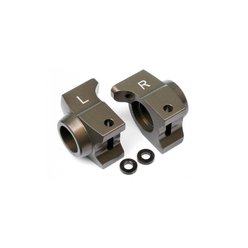 HPI RACING ALUMINUM REAR HUB CARRIER SET ( 0 Degree)