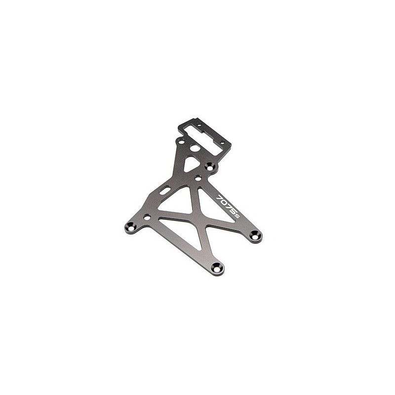 HPI RACING HD REAR UPPER PLATE (7075S/GUNMETAL)