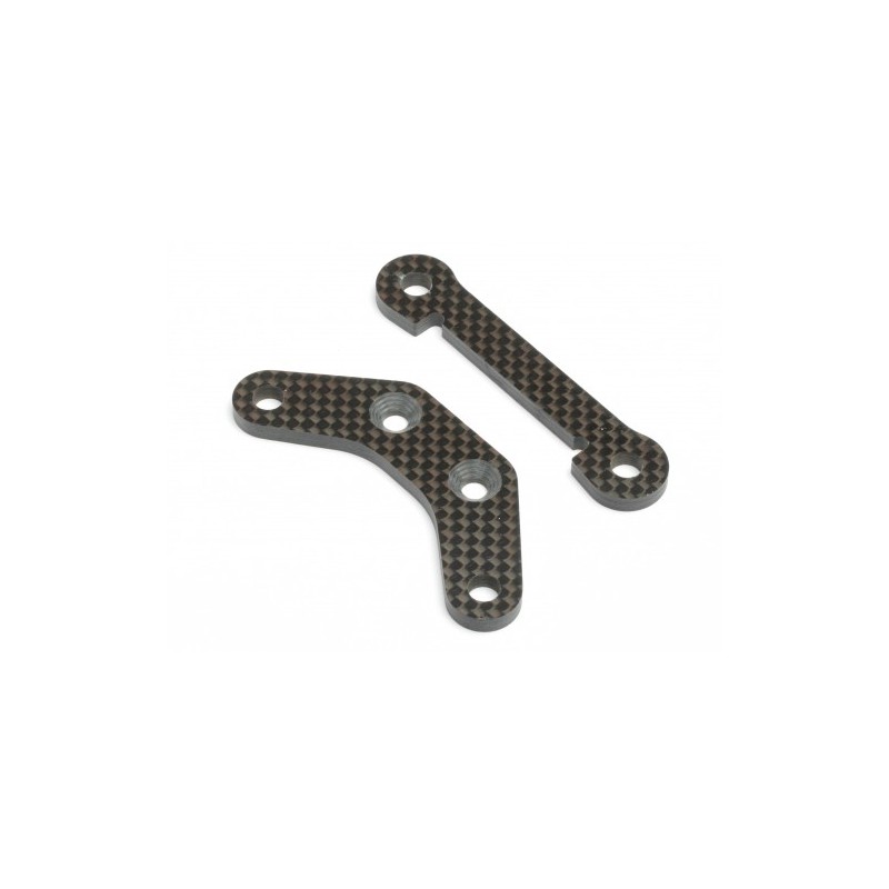 HPI RACING FRONT ARM BRACE SET (WOVEN GRAPHITE/BAJA 5B)