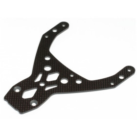 HPI RACING FRONT UPPER PLATE (WOVEN GRAPHITE/BAJA 5B)