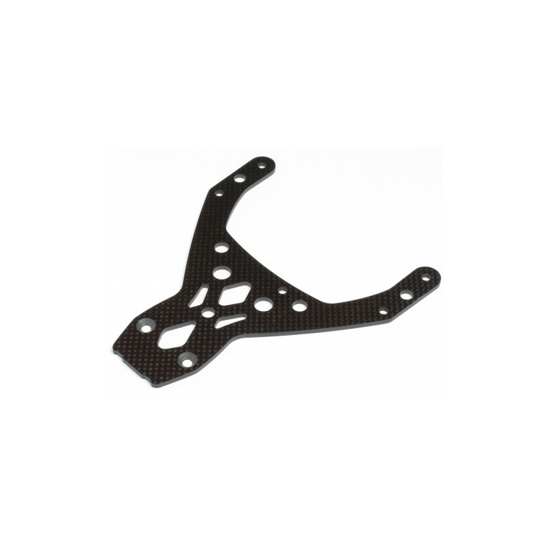 HPI RACING FRONT UPPER PLATE (WOVEN GRAPHITE/BAJA 5B)
