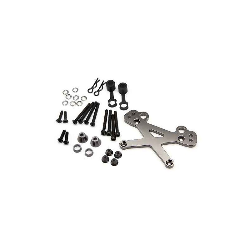HPI RACING HD FRONT ALUMINIUM SHOCK MOUNT (7074/GUNMETAL)