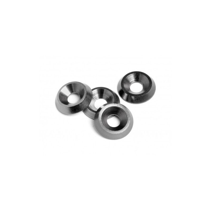 HPI RACING CONE WASHER 3x9x2mm (Gunmetal/4pcs)