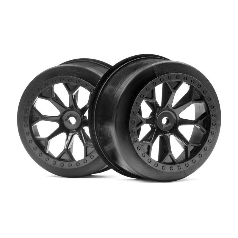 HPI RACING 8-SHOT SC WHEEL (BLACK/2PCS)