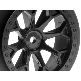 HPI RACING 8-SHOT SC WHEEL (BLACK/2PCS)