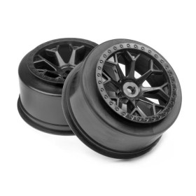 HPI RACING 8-SHOT SC WHEEL (BLACK/2PCS)