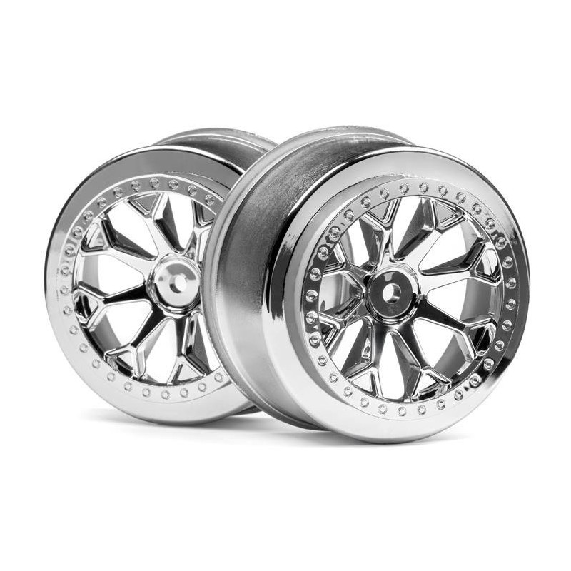 HPI RACING 8-SHOT SC WHEEL (CHROME/2PCS)