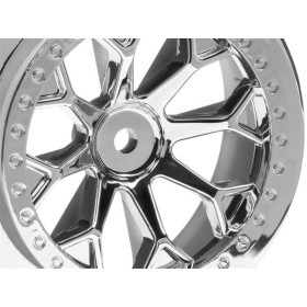 HPI RACING 8-SHOT SC WHEEL (CHROME/2PCS)