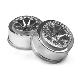 HPI RACING 8-SHOT SC WHEEL (CHROME/2PCS)
