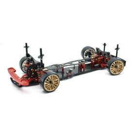 HPI RACING 1:10 EP Drift Onroad DRR-01 metallic red 2WD Rolling Chassis
