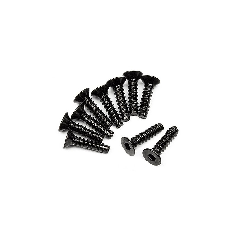 HPI RACING TP. FLAT HEAD SCREW M3x12mm (HEX SOCKET/10pcs)