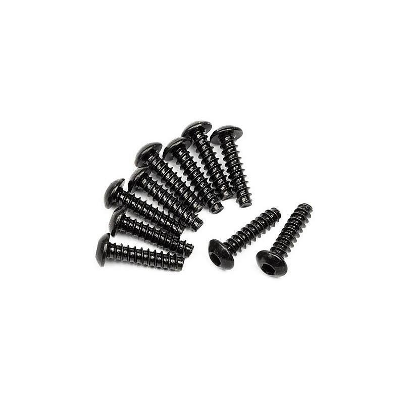 HPI RACING TP. BUTTON HEAD SCREW M3x12mm (HEX SOCKET/10pcs)