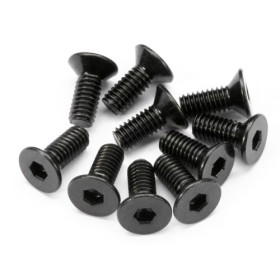 HPI RACING FLAT HEAD SCREW M4X10MM (HEX SOCKET/10PCS)
