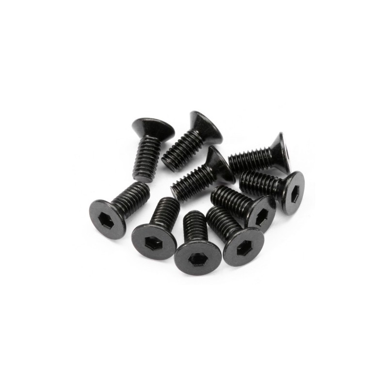 HPI RACING FLAT HEAD SCREW M4X10MM (HEX SOCKET/10PCS)