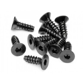 HPI RACING TP FLAT HEAD SCREW M4X12MM (HEX SOCKET/10PCS)