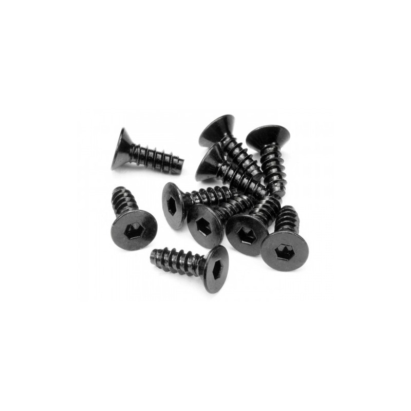 HPI RACING TP FLAT HEAD SCREW M4X12MM (HEX SOCKET/10PCS)