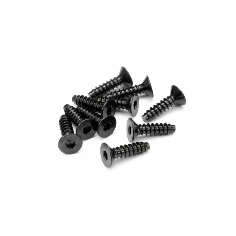 HPI RACING TP FLAT HEAD SCREW M4X15MM (HEX SOCKET/10PCS)