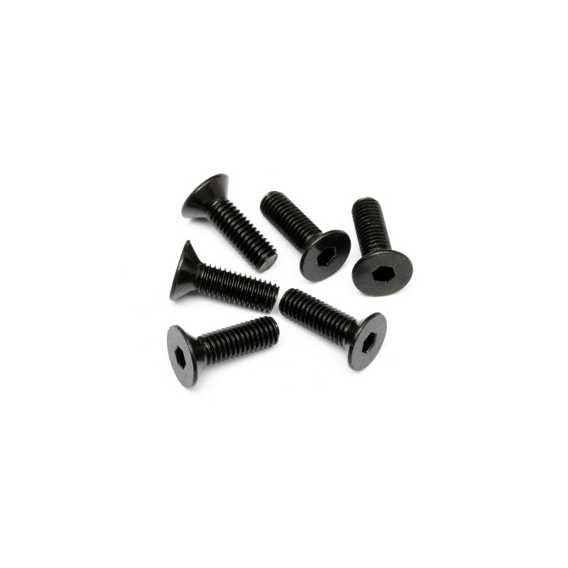 HPI RACING FLAT HEAD SCREW M5x16mm (HEX SOCKET/6pcs)