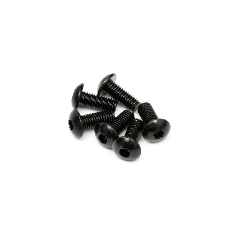 HPI RACING BUTTON HEAD SCREW M5x12mm (HEX SOCKET/6pcs)