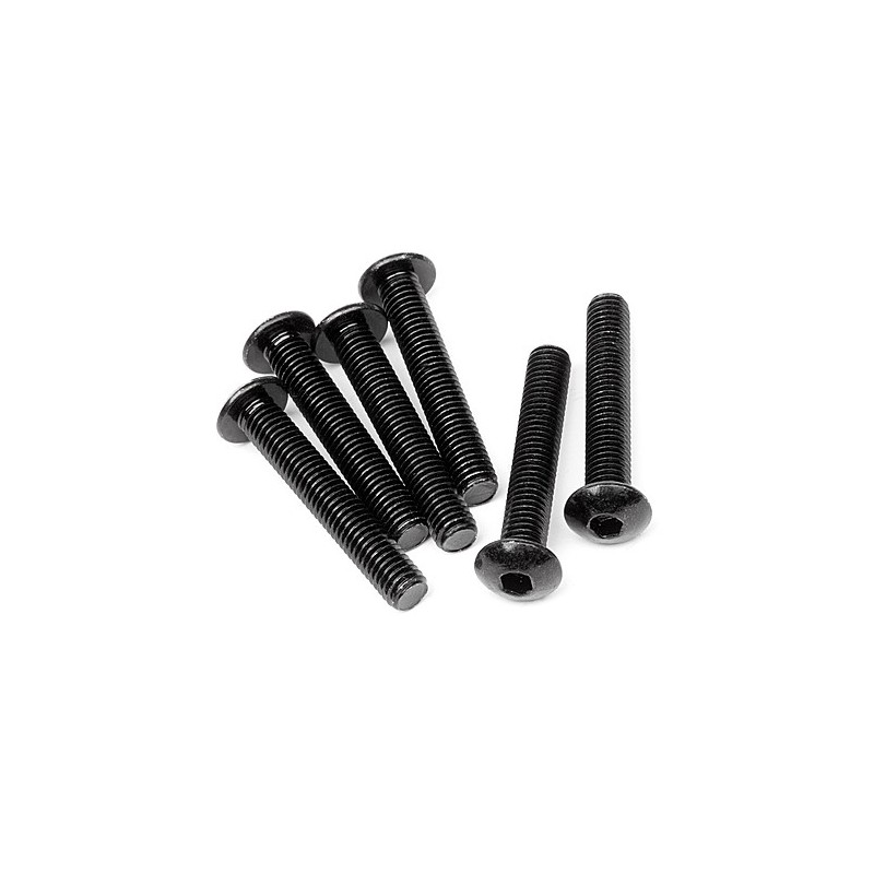 HPI RACING BUTTON HEAD SCREW M5x30mm (HEX SOCKET/6pcs)