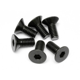 HPI RACING FLAT HEAD SCREW M6x14mm (HEX SOCKET/6pcs)