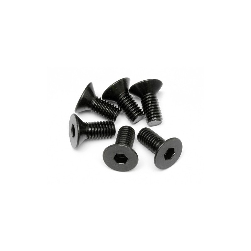HPI RACING FLAT HEAD SCREW M6x14mm (HEX SOCKET/6pcs)