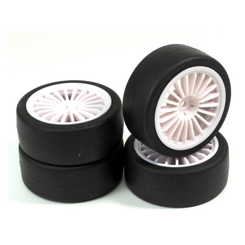 HPI RACING Wheel Set Onroad "15 Spoke / Slick" white 1:10 (4 pcs)