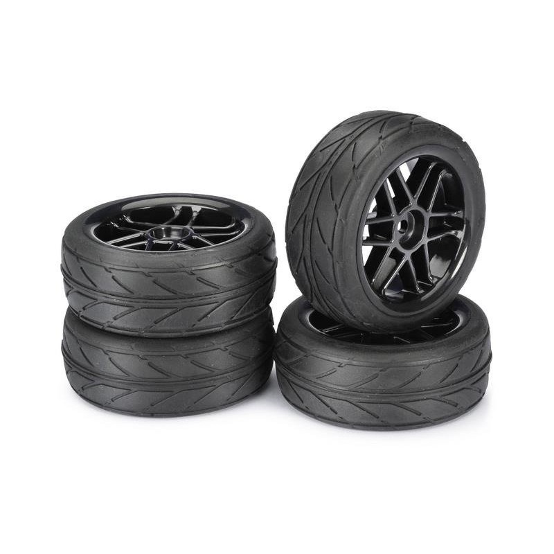 HPI RACING Wheel Set Onroad "6 Spoke / Profile" black 1:10 (4 pcs)