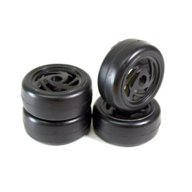 HPI RACING Wheel Set Onroad "Ronin" Slick black 1:10 (4)