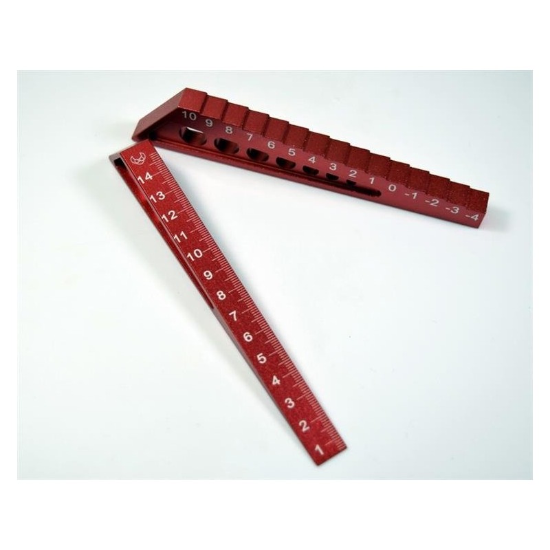 HPI RACING Chassis Droop Gauge for 1;10 & 1:8 OnRoad. red