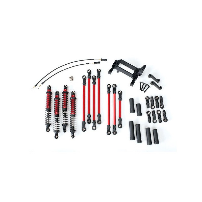 TRAXXAS Zawieszenie Long Arm Lift Kit do TRX-4 (czerwone)
