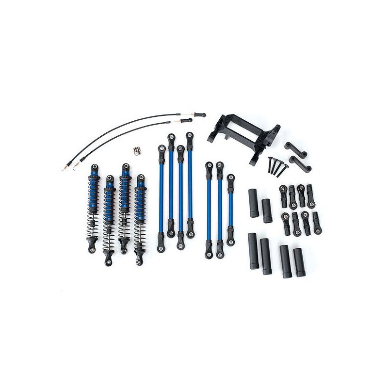 TRAXXAS Zawieszenie Long Arm Lift Kit do TRX-4 (niebieskie)
