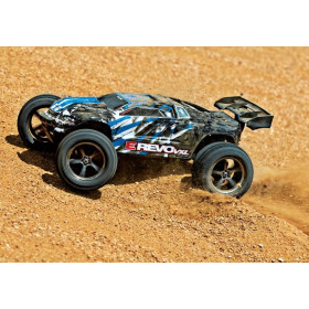 TRAXXAS Auto E-Revo VXL 1/16 Monster Truck + TSM (Niebieski)