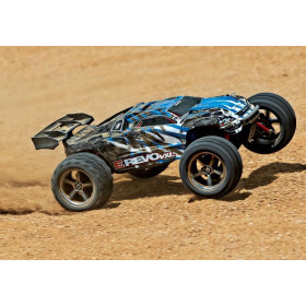 TRAXXAS Auto E-Revo VXL 1/16 Monster Truck + TSM (Niebieski)