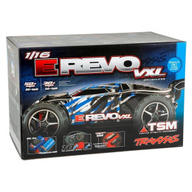 TRAXXAS Auto E-Revo VXL 1/16 Monster Truck + TSM (Fioletowy)