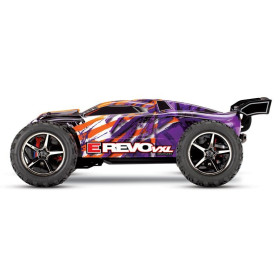 TRAXXAS Auto E-Revo VXL 1/16 Monster Truck + TSM (Fioletowy)