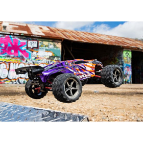 TRAXXAS Auto E-Revo VXL 1/16 Monster Truck + TSM (Fioletowy)