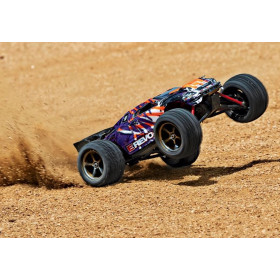 TRAXXAS Auto E-Revo VXL 1/16 Monster Truck + TSM (Fioletowy)