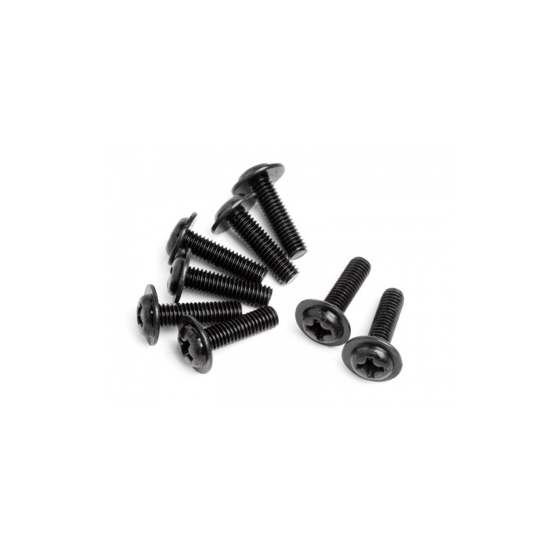 MAVERICK Domed Head Disc Screw M3x10 (8 )