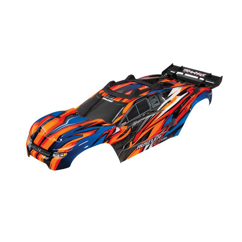 TRAXXAS Karoseria Rustler 4X4 VXL - pomarańczowa