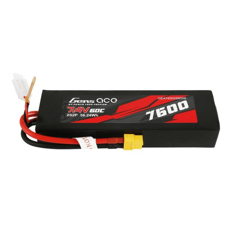 GENS ACE Akumulator LiPo 7600mAh 7,4V 60C 2S2P XT60