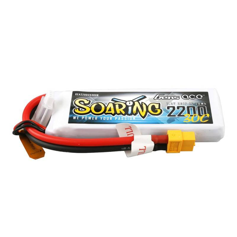 GENS ACE Akumulator LiPo Soaring 2200mAh 7.4V 30C 2S1P XT60