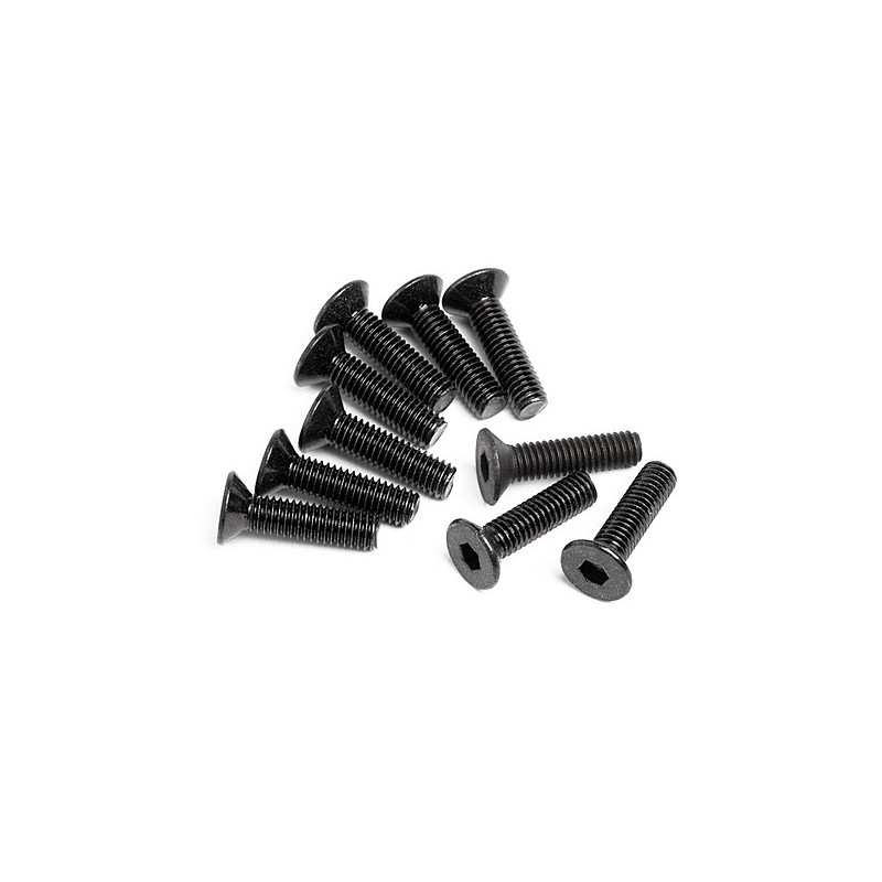 HPI RACING FLAT HEAD SCREW M3X12MM (HEX SOCKET/10PCS)